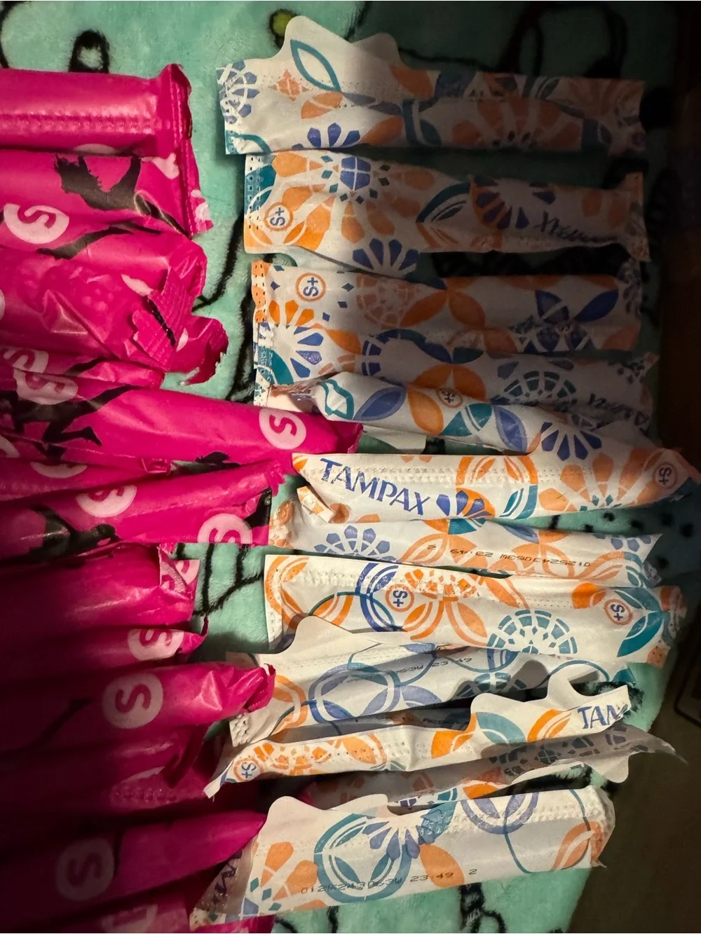 Tampons Lot of Regular, Super & Super+ total 65